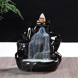 倒流香炉香盘陶瓷香薰炉塔香炉倒流烟香炉高山流水多款