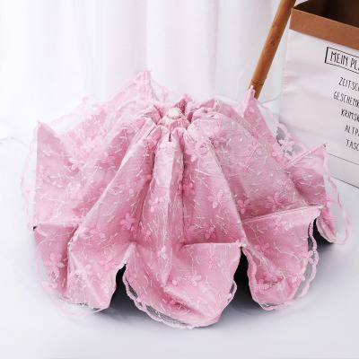 公主太阳伞刺绣加厚黑胶防晒防紫外线遮阳蕾丝伞晴雨两用雨伞女