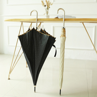 日系刺绣创意烫金超轻长柄紫外线太阳伞遮阳伞防晒伞UV晴雨伞